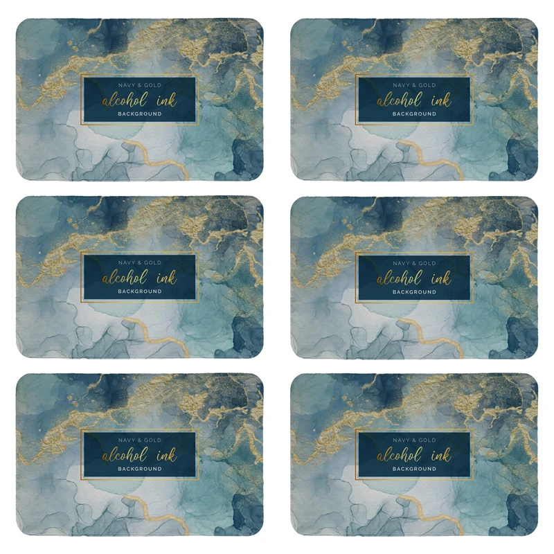 زیربشقابی طرح سنگ کد 8242 بسته 6 عددی