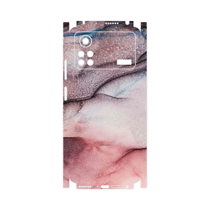 برچسب پوششی ماهوت مدل Smoky pink marble-FullSkin مناسب برای گوشی موبایل شیائومی Poco X4 Pro 5G