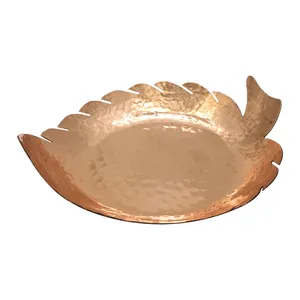 شکلات خوری مسی طرح برگ مدل 01