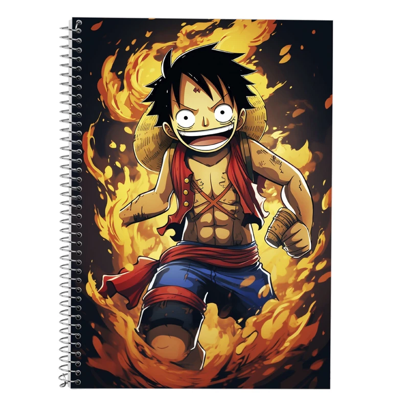 دفتر زبان 50 برگ مدوپد مدل سه خط طرح وان پیس One Piece کد DF11650