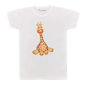 تی شرت بچگانه پرمانه طرح زرافه بامزه کد pmt.5665