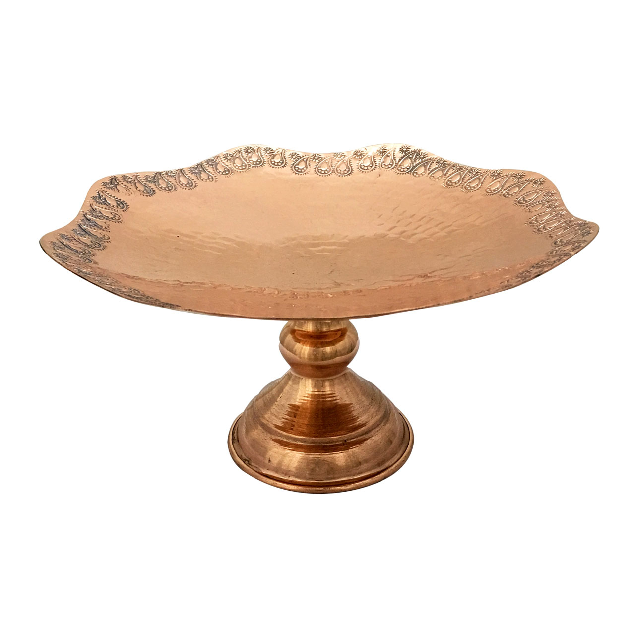 میوه خوری گلدیس تخت قلمکاری مسی کد 02