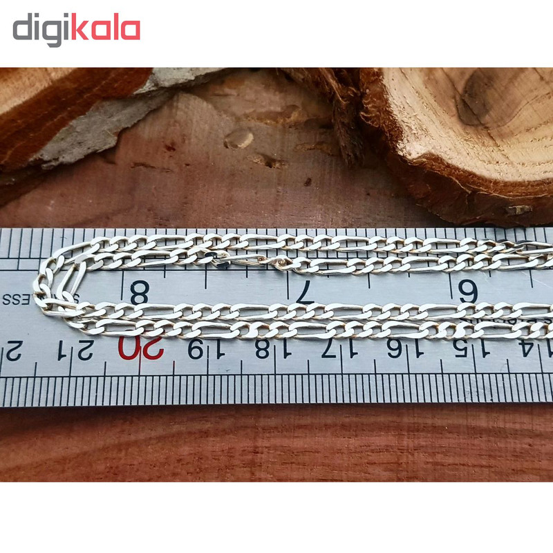 زنجیر نقره طرح فیگارو مدل FE4536