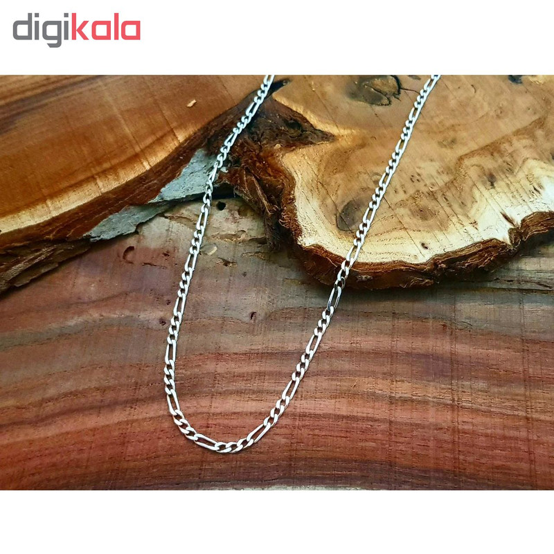 زنجیر نقره طرح فیگارو مدل FE4536