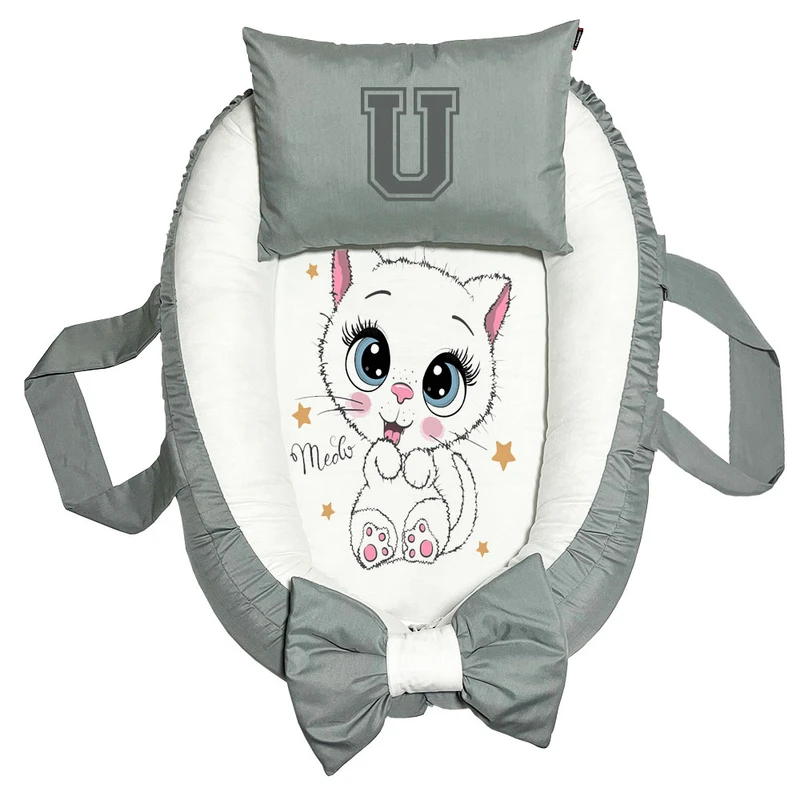 تشک غلت گیر نوزاد پاد آفرین مدل گربه طرح حرف U