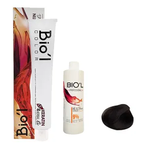 کیت رنگ مو بیول سری NATURAL شماره 2.0 حجم 100 میلی لیتر رنگ قهوه ای سوخته