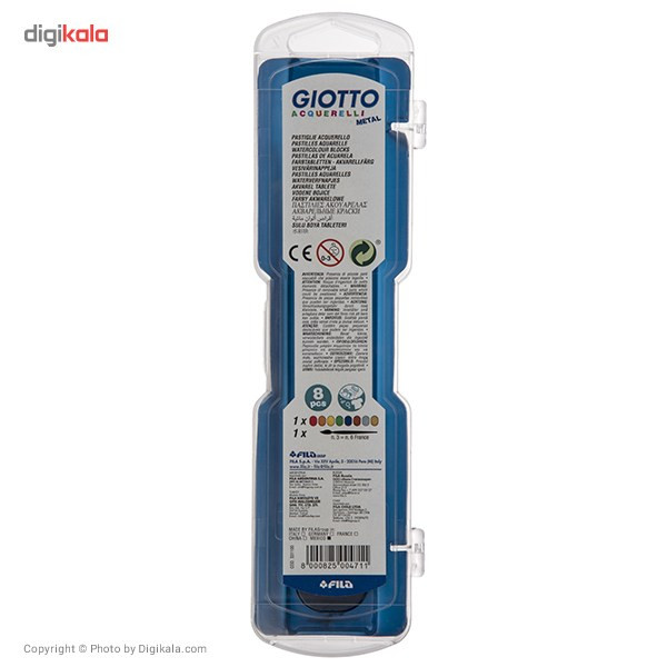 آبرنگ 8 رنگ جیوتو مدل Metal