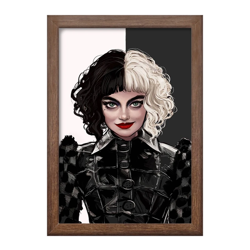 تابلو خندالو طرح کروئلا Cruella  کد 10750