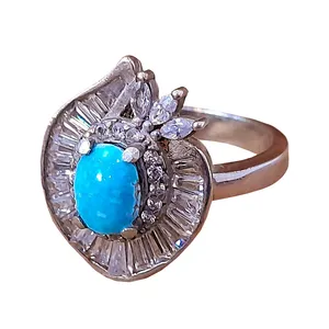 انگشتر نقره زنانه مدل Firuz4