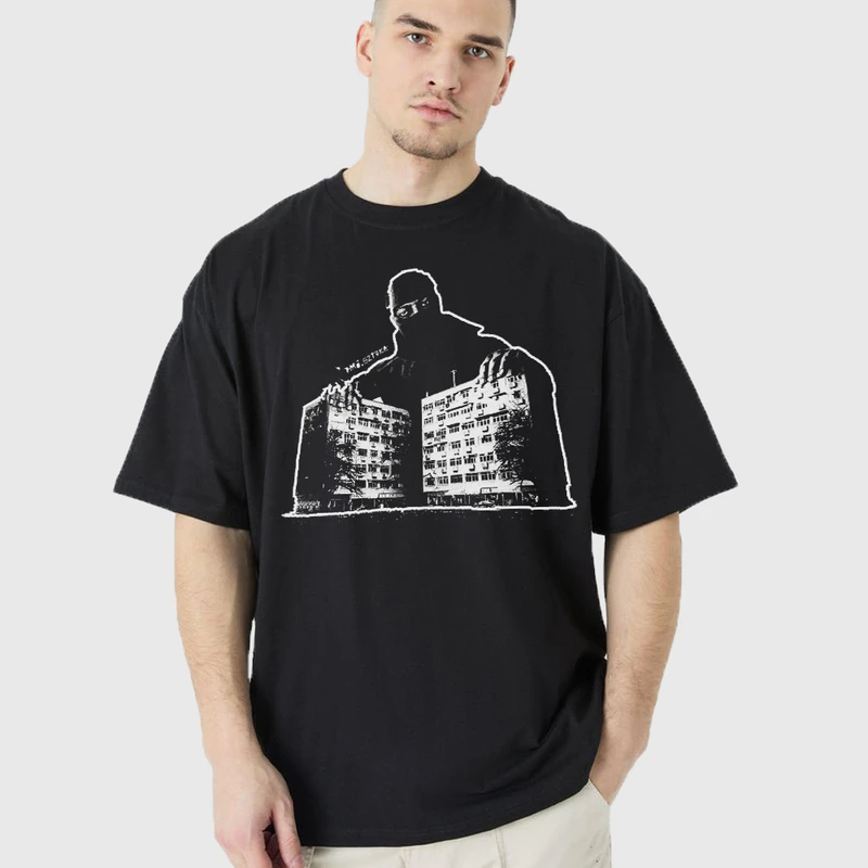 تی شرت آستین کوتاه مردانه مدل دارک فیس ماسک جوانان z440