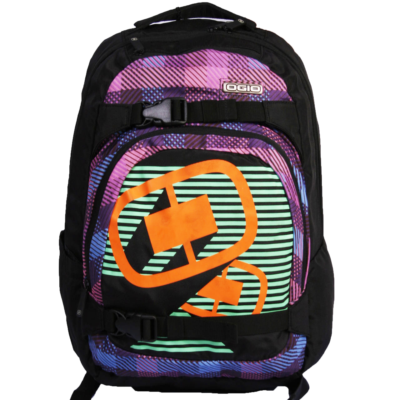 کوله پشتی لپ تاپ او جیو مدل WILLIE PERSIMMON PLAID.354 مناسب برای لپ تاپ 17 اینچی 