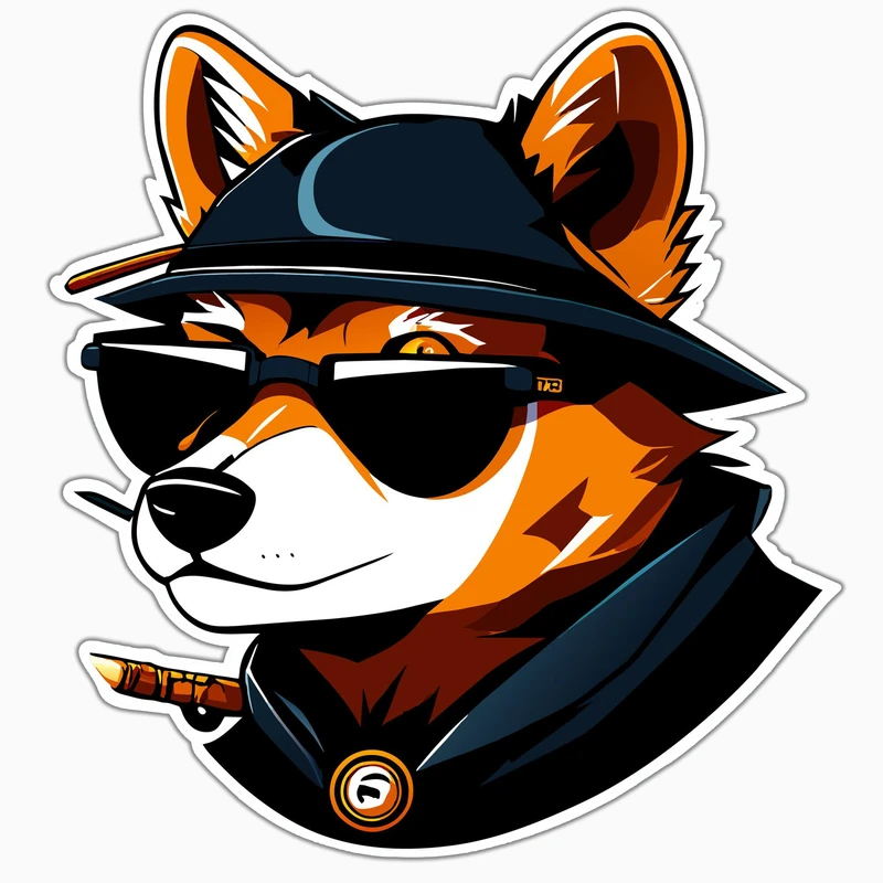 استیکر لپ تاپ و موبایل بووم طرح سگ مدل Street Art کد MA101