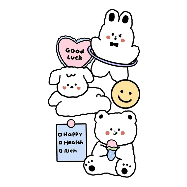 استیکر پارچه و لباس پاد آفرین مدل کارتونی کد S1718