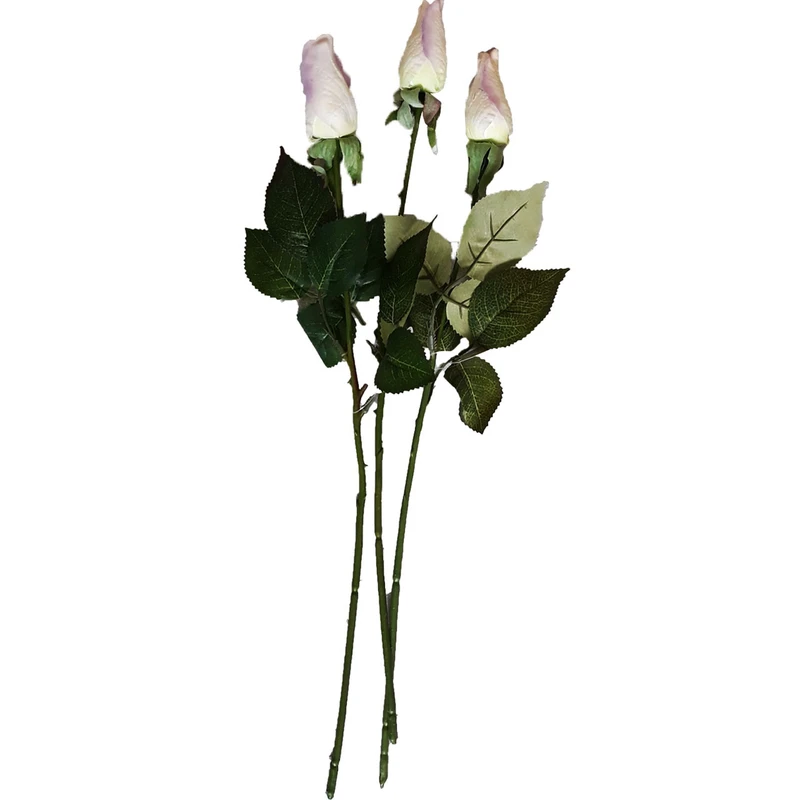 گل مصنوعی مدل رز نیمه مرطوب کد 146 مجوعه سه تایی