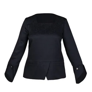 بلوز آستین بلند زنانه برنس مدل ریهام رنگ مشکی