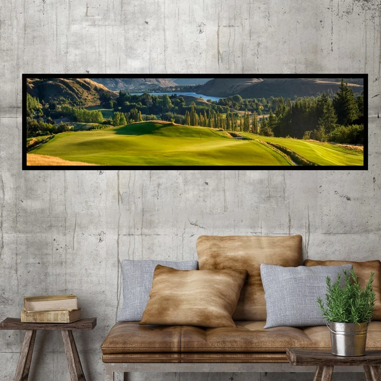 تابلو بکلیت طرح منظره دشت و کوهستان مدل کشیده B-7603