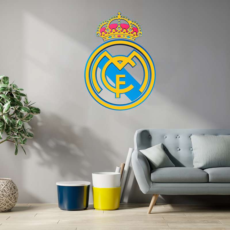 دیوارکوب آرتافرین مدل لوگوی تیم رئال مادریدReal Madrid CF