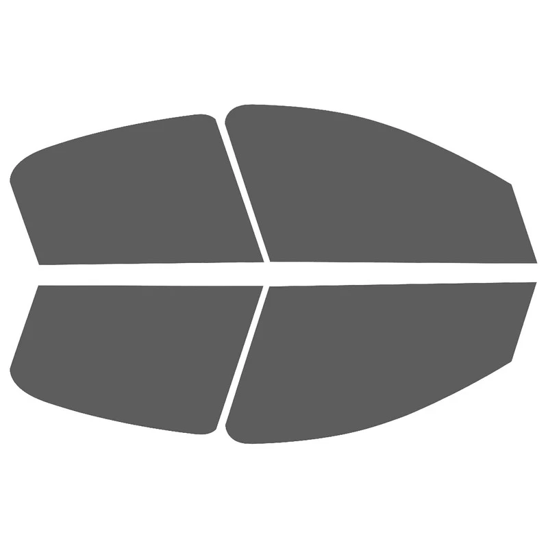 برچسب دودی شیشه خودرو پرشین دودی مدل PE35 مناسب برای 206 مجموعه 4 عددی