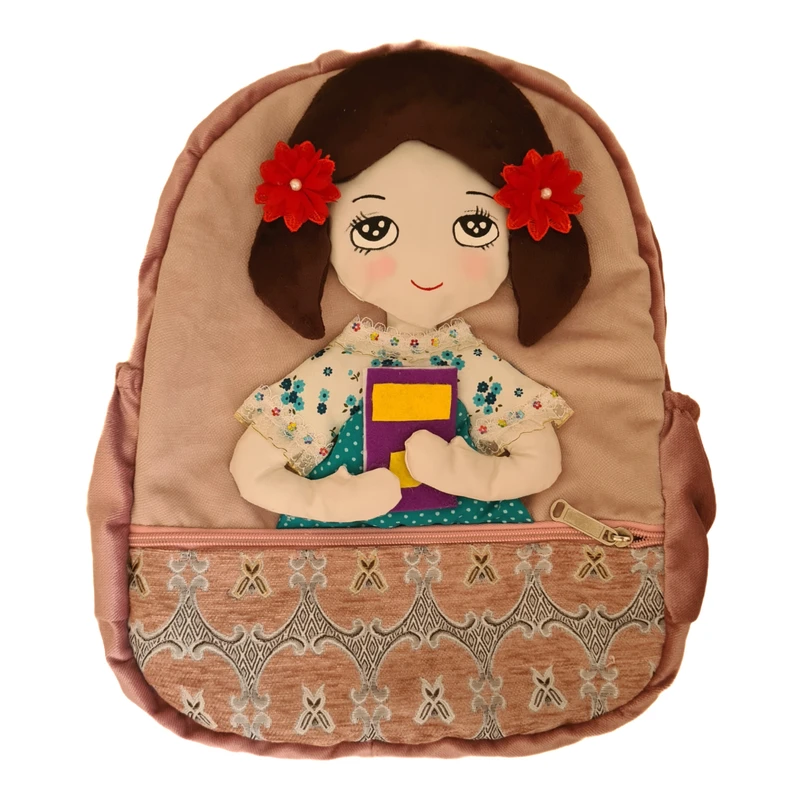 کوله پشتی دخترانه مدل دبستان