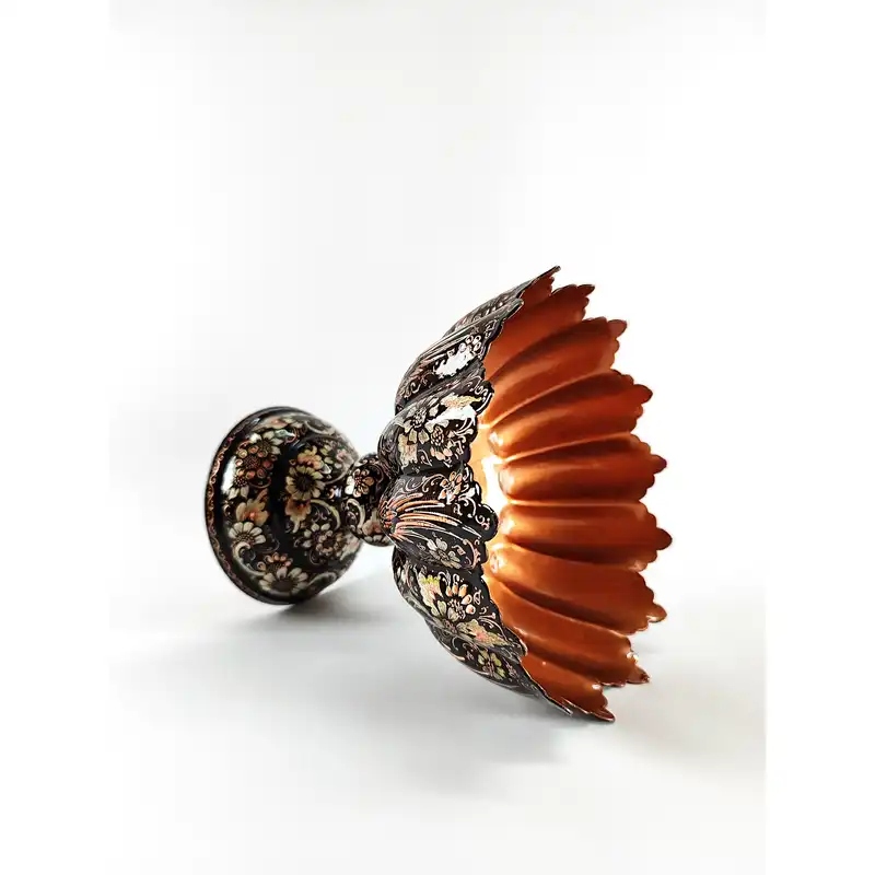 میوه خوری مسی مدل الماس تراش کد a023