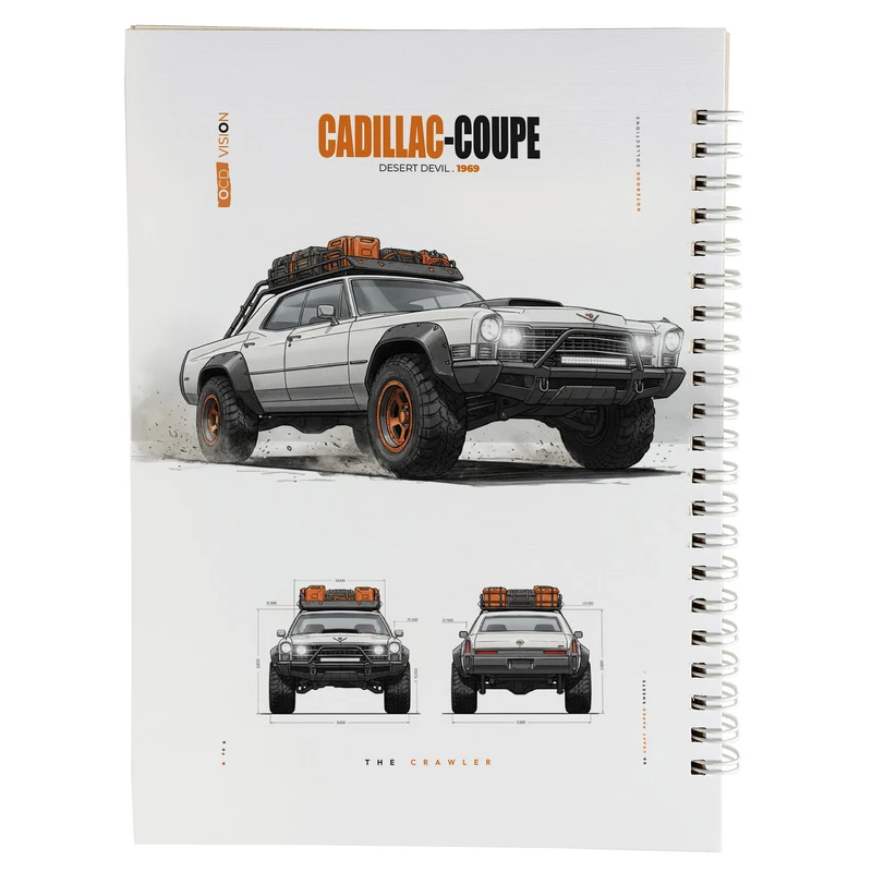 دفتر طراحی 60 برگ مدل ماشین