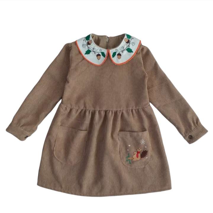 پیراهن دخترانه مدل کبریتی سنجاب