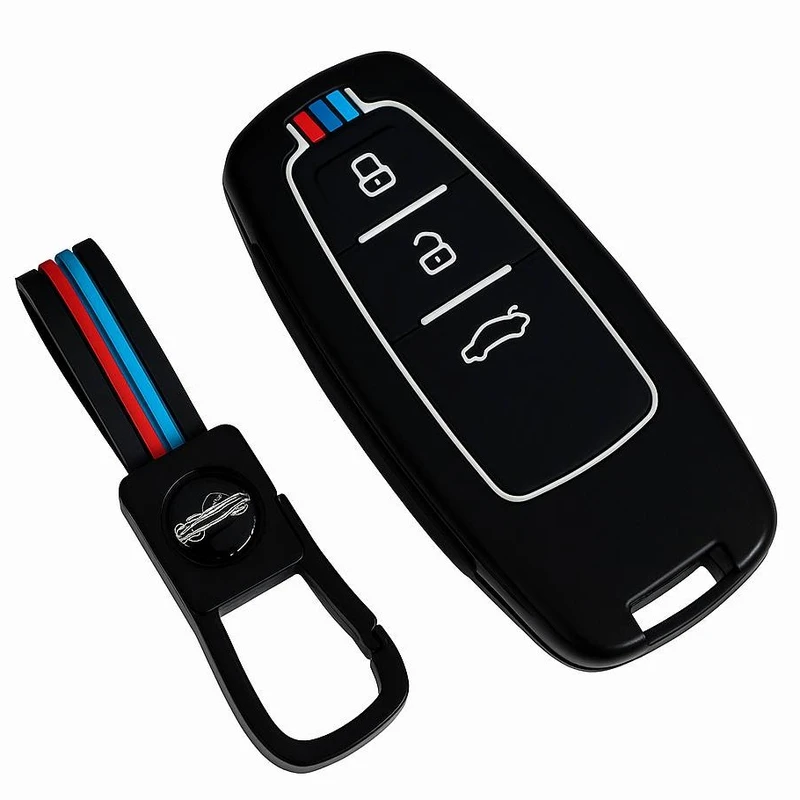 قاب ریموت و جاسوئیچی خودرو چیکال مدل P-1039 مناسب برای آئودی Q5 و KMC X5