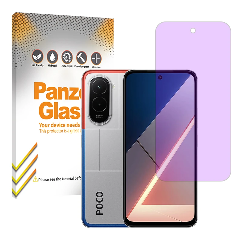 محافظ صفحه نمایش فیلتر بنفش پنزر گلس مدل Eye Care مناسب برای گوشی موبایل شیائومی Poco M7 4G