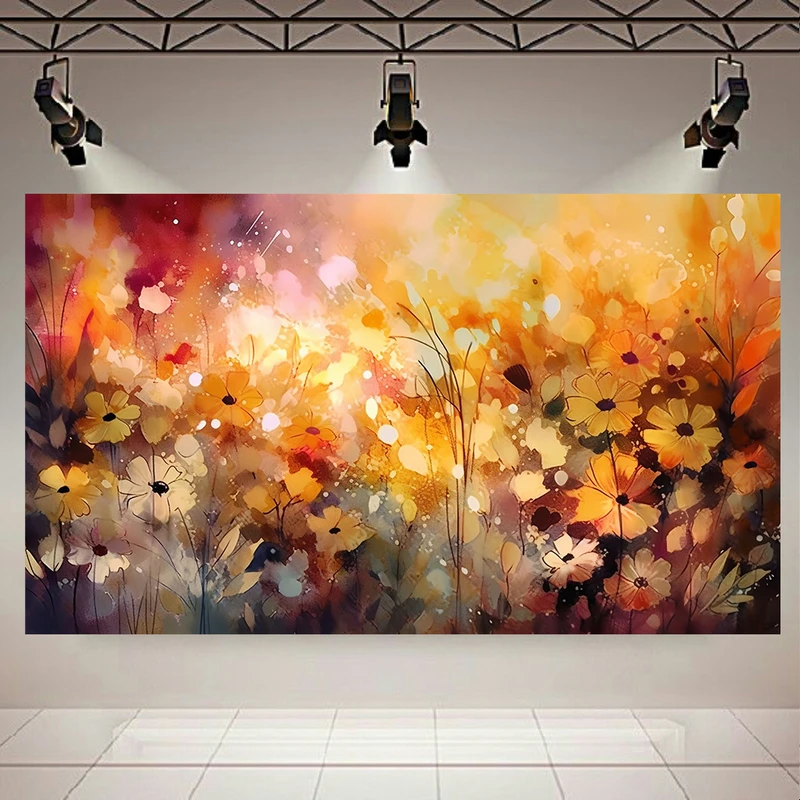 پوستر طرح طبیعت مدل گل های پاییزی کد AR31542