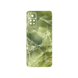 MAHOOT Green_Crystal_Marble Cover Sticker for Xiaomi Redmi Note 11 Pro Plus 5G  India