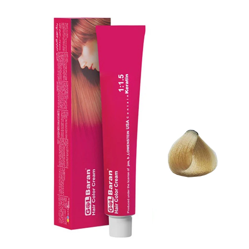 رنگ مو گلباران شماره 9.513 حجم 120 میلی لیتر رنگ بلوند کنفی خیلی روشن
