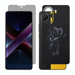 Glass Together model privacy screen protector suitable for Xiaomi Poco X7 Pro mobile phone with back cover sticker