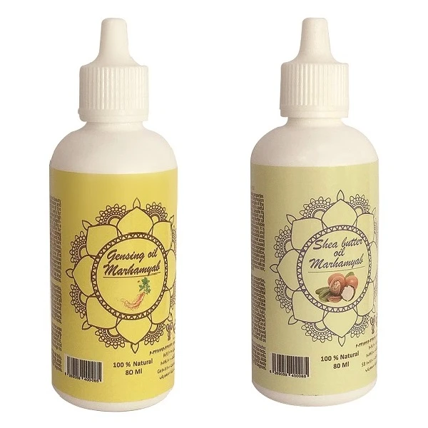 روغن بدن مرهم یاب مدل شی باتر و جینسینگ حجم 80 میلی لیتر مجموعه 2 عددی