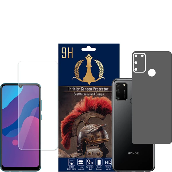   برچسب پوششی اینفینیتی مدل PRO MAX مناسب برای گوشی موبایل آنر 9A به همراه محافظ صفحه نمایش