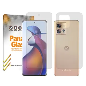Panzer Glass Resistant model transparent screen protector suitable for Motorola Edge 30 Fusion mobile phone Along with the phone back protector 