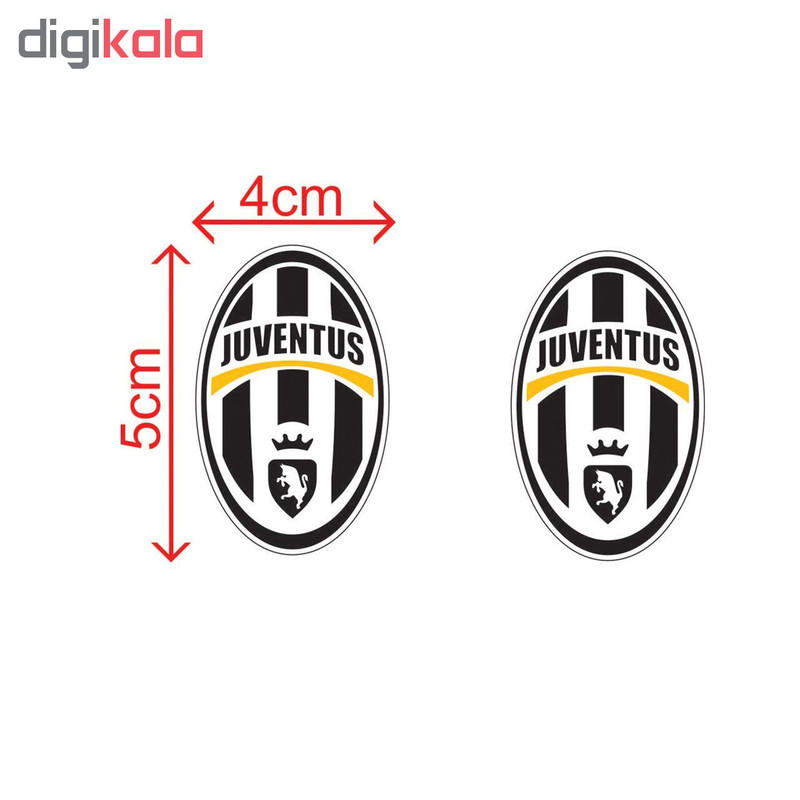استیکر موبایل طرح یونتوس بسته 2 عددی