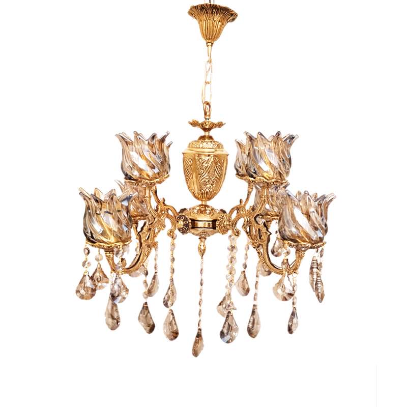 لوستر 8 شعله مدل نگین 1