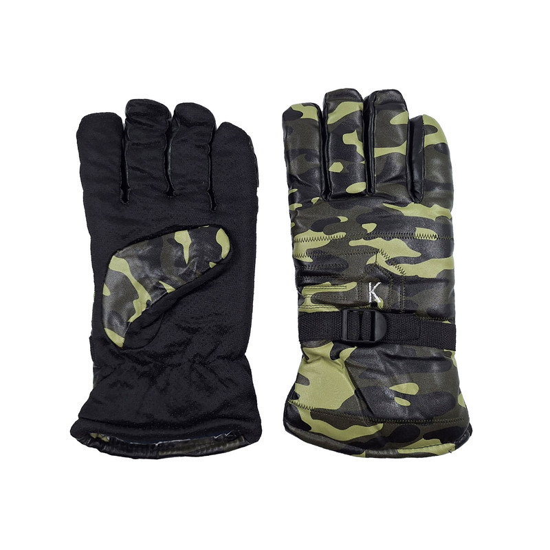 دستکش موتورسواری مدل چریکی طرح K کد 1518