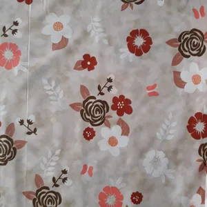 پارچه ملحفه عرض 2 متر مدل 11193 رنگ کرم