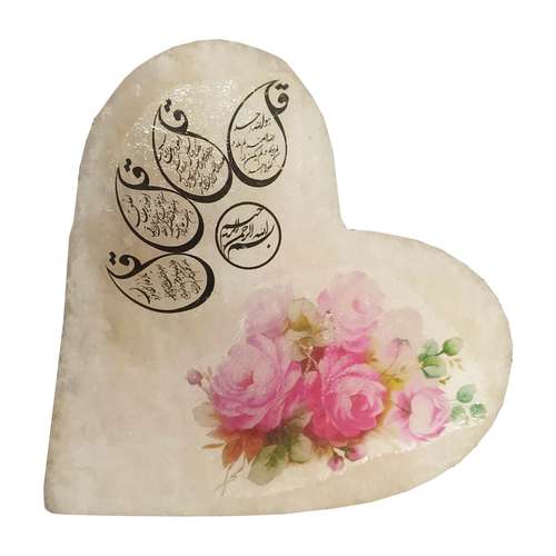 دکوری سنگ نمک طرح قلب کد 0002
