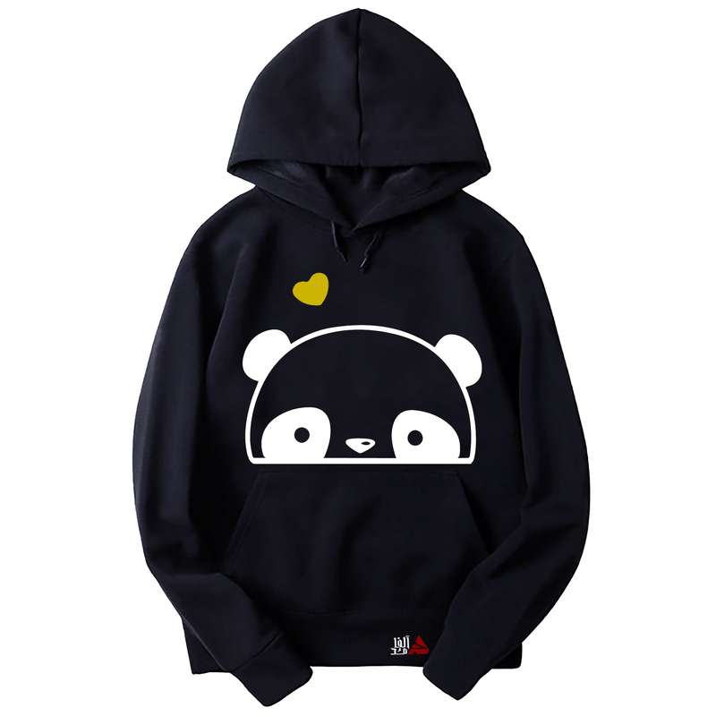 هودی دخترانه مدل  پاندا کد T06 رنگ سرمه ای