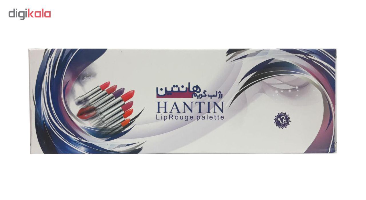 پالت رژ لب هانتین مدل Lip Rouge Palette -  - 4