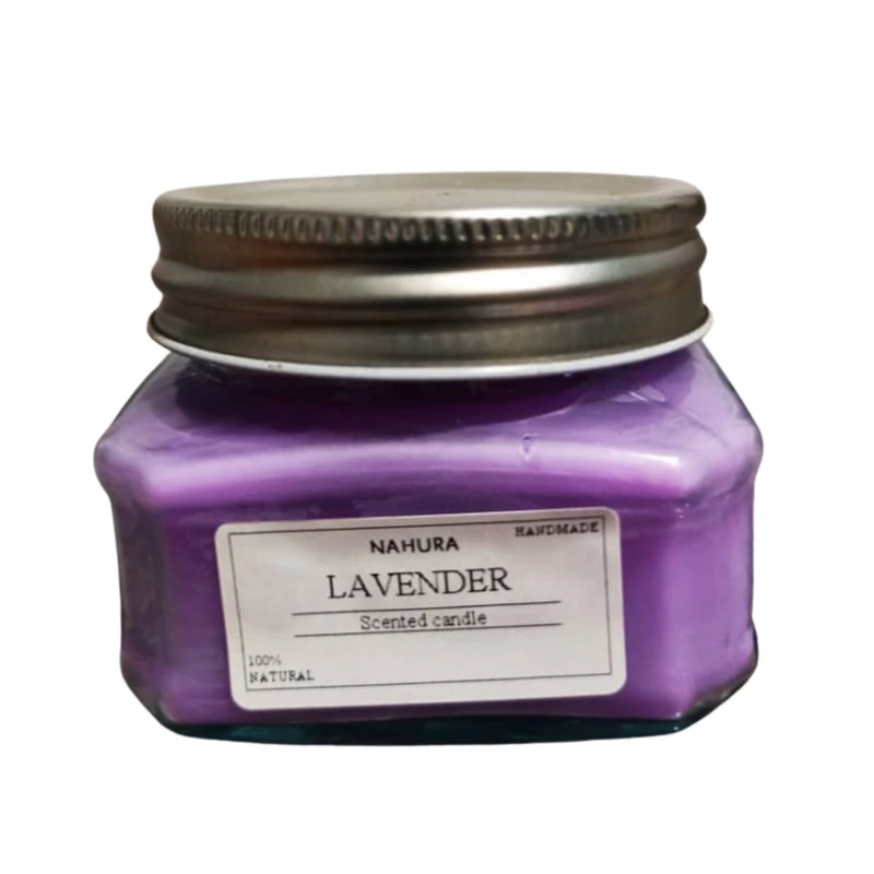 شمع لیوانی معطر مدل C003 با رایحه لوندر زمان اتمام 15 ساعت