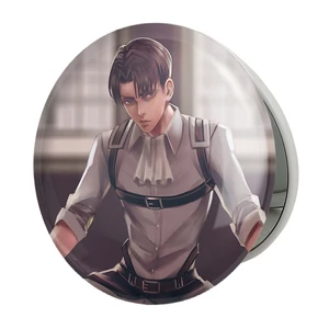 آینه جیبی خندالو طرح لیوای انیمه اتک آن تایتان Attack on Titan مدل تاشو کد 18602
