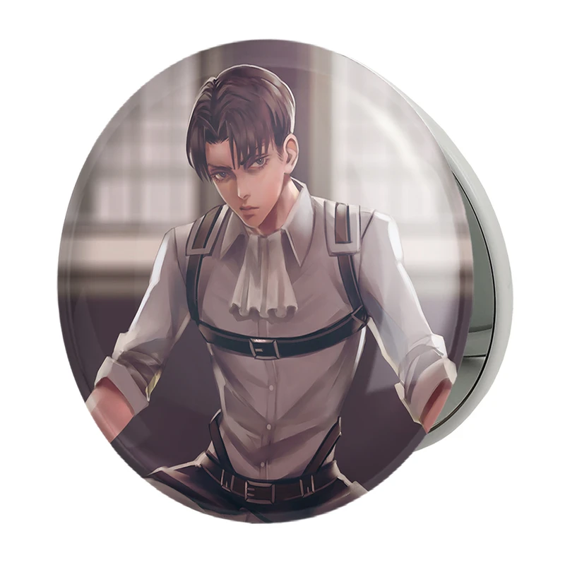 آینه جیبی خندالو طرح لیوای انیمه اتک آن تایتان Attack on Titan مدل تاشو کد 18602
