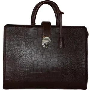کیف دستی زنانه چرم طبیعی گاوی دست دوز لمونو مدل نارنیا کد 45DF