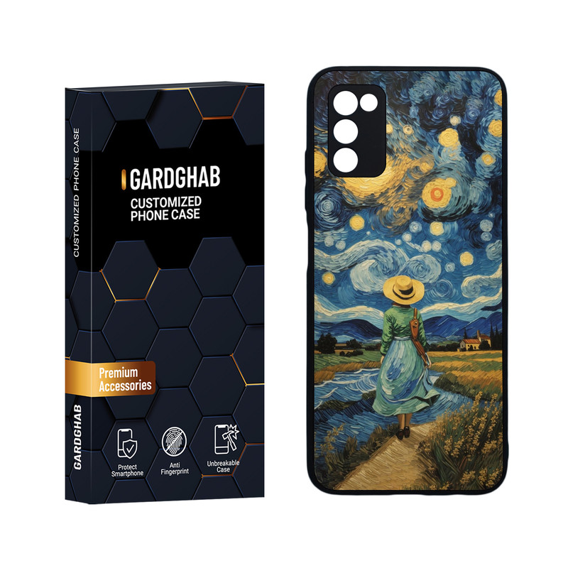 کاور گارد قاب مدل هنری مناسب برای گوشی موبایل سامسونگ Galaxy A03s