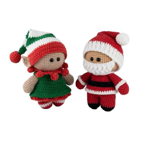 عروسک بافتنی طرح روسی مجموعه دو عددی