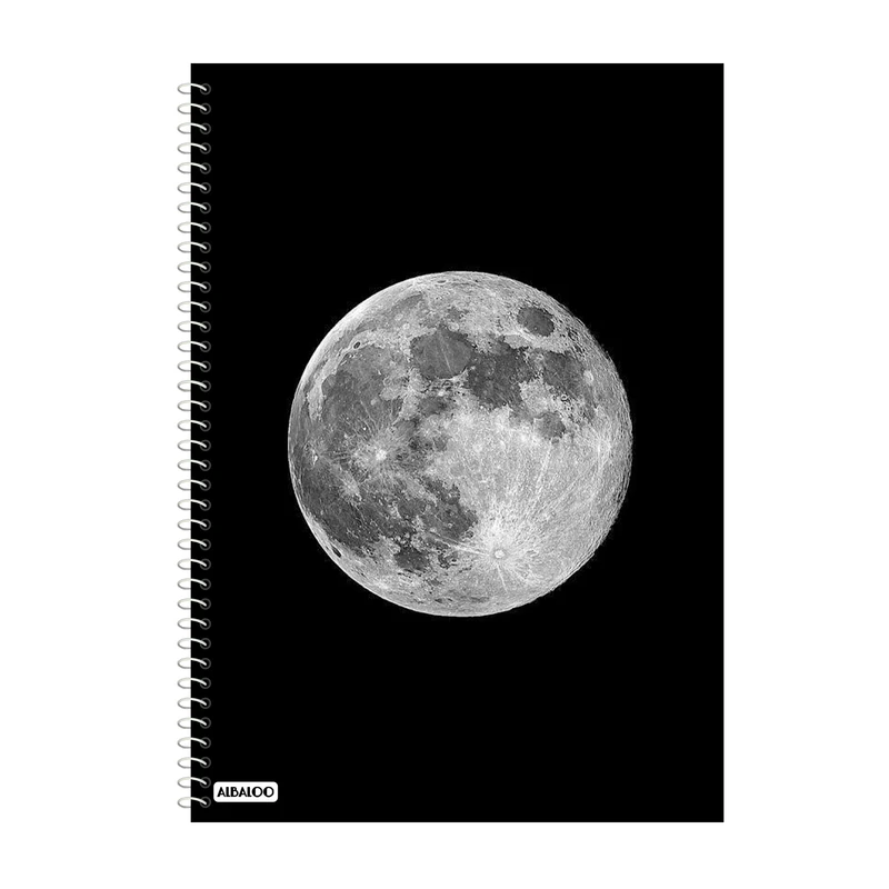 دفتر زبان 100 برگ آلبالو طرح ماه کد 2110