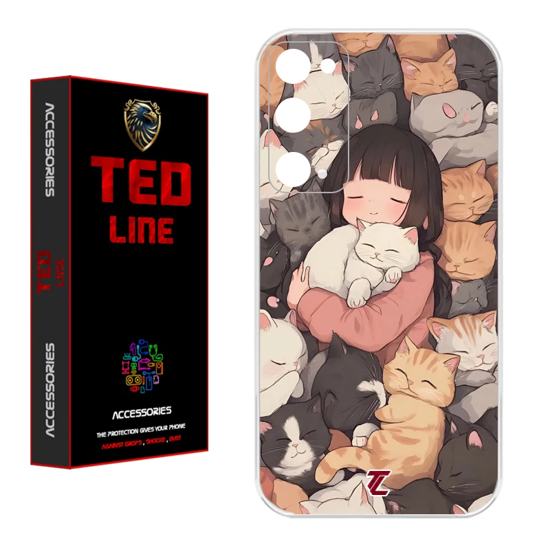 کاور تدلاین طرح گربه کد 1171 مناسب برای گوشی موبایل سامسونگ Galaxy S20 FE